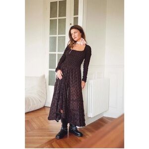 Free People Its Fate Midi in Brown Combo